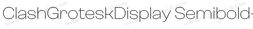 ClashGroteskDisplay Semibold字体转换